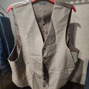Stafford Classic Fit Suit Vest Brown Texture